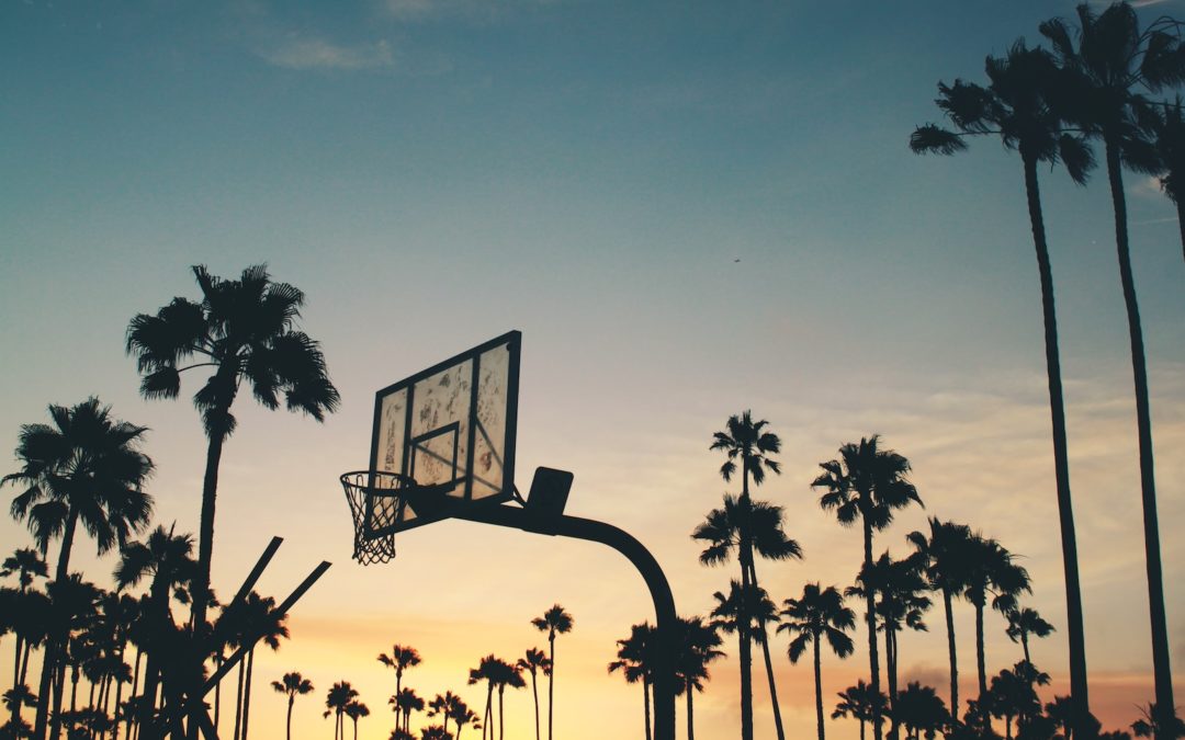 panier de basket ball en plein air